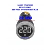 GWEST 24v-550v Voltmetreli BEYAZ (şeffaf) Sinyal Lambası 220v Göstergeli 22mm