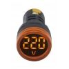 GWEST 24v-550v Voltmetreli SARI Sinyal Lambası 220v Göstergeli 22mm
