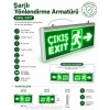 HLİTE Exıt Çıkış Sağa - Sola Ok İşaretli Şarjlı Yönlendirme Armatürü Levhası 3w 220v IP20