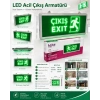HLİTE Exıt Çıkış Şarjlı Yönlendirme Armatürü Levhası 3w 220v IP20
