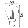 HOROZ Filament Globe-10 BEYAZ 10w Rustik Led Ampul E-27 6400k 10 Watt 220 Volt
