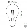 HOROZ Filament Globe-12 BEYAZ 12w Rustik Led Ampul E-27 6400k 12 Watt 220 Volt