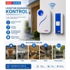 HOROZ Fuji-D BEYAZ Uzaktan Kumandalı Melodili Pilli Kapı Zili 4.5v Dc IP-20 (3xAA Pil Açık Alan 100Mt)
