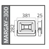 HOROZ Margay-300 300w BEYAZ Led Projektör SMD 6400k IP65 30.000lm (300 Watt 220 Volt)