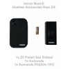HOROZ Next-D SİYAH Uzaktan Kumandalı Melodili Pilli Kapı Zili 4.5v Dc IP-20 (3xAAA Pil Açık Alan 100Mt)