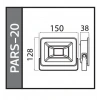HOROZ PARS-20 20w BEYAZ Led Projektör SMD 6400k IP65