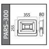 HOROZ PARS-300 300w BEYAZ Led Projektör SMD 6400k IP65