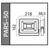 HOROZ Pars-50 50w BEYAZ Led Projektör SMD 6400k IP65 (50 Watt 220 Volt)