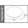 HOROZ Photon 36w Led Glop Armatür Beyaz 6400K Beyaz IP20