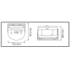 HOROZ Play Kablosuz Pır Kapı Zili Kapı Dedektörü 4.5v Dc IP20 3 Adet AAA Pil İle Çalışır