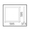 HOROZ Plazma-40 60x60 40w Led Panel Armatür Beyaz 6400K Backlight 220 Volt 40 Watt IP40