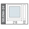 HOROZ Selena 24W Kare Led Armatür Plastik SİYAH 7000k IP20 218x218mm