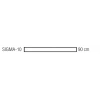 HOROZ Sigma-10 90cm BEYAZ 10w T5 Led Bant Armatür Anahtarlı 6400k IP20