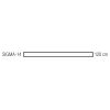 HOROZ Sigma-14 120cm BEYAZ 14w T5 Led Bant Armatür Anahtarlı 6400k IP20