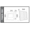 HOROZ Tiger 100W Solar Ledli Projektör 6400K Beyaz Işık