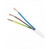 HÜNKA 3x0.75mm TTR Elektrik Kablosu BEYAZ (Çok Telli Esnek Kablo)