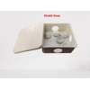IŞILDAR Plastik Beyaz 85x85 Kare Atigron Buat Delikli + Plastik Rekorlu