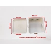 IŞILDAR Plastik Beyaz 85x85 Kare Atigron Buat Delikli + Plastik Rekorlu