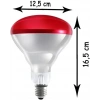 Kırmızı Işık 150w E-27 Duylu İnfrared Isı Ampulu Kuluçka Civciv Evcil Hayvan ve Ortam Isıtma 220v 150 Watt (Sürüngen İguana vs)