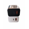 LİNKtech 25W USB + TYPE-C Çıkışlı Süper Turbo Hızlı Şarj Aleti (Yalnızca Adaptör Kablo Hariç Cep Telefon Şarj Aleti)