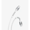 LİNKtech TYPE-C / TYPE-C 1m İp Örgülü Şarj Data Kablosu 60W 3A Siyah/Beyaz (USB-C / USB-C)