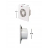 MUTLUSAN 100 lük Banyo ve Mutfak Havalandırma Aspiratörü Montaj Delik Çapı 100mm  (10cm)