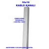 MUTLUSAN 16x16 GÜMÜŞ Yapışkanlı Kablo Kanalı Sidem A.B.S.