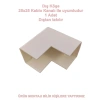 MUTLUSAN 25x25 Kablo Kanalı DIŞ Köşe Plastik Beyaz