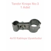 MUTLUSAN Tandır Kroşe No:3 Antigron Çelik Tel Kroşesi (4x10)