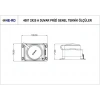NEAD 3x25A Kauçuk Kapaklı Sıva Üstü Trifaze Priz Duvar Prizi 4x25 380v IP62