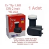 NEXT YE-202 2li Platinum Çiftli LNB 0.1dB Full HD 4K Universal LNBF (İkili Elenbi) Kaliteli