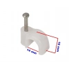 No:6 (10lu pk.) Beton Çivili Kablo Tutturma Kroşe (10 Lu Paket)
