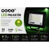 NOAS 30w YEŞİL Led Projektör SMD IP65 2400lm (30 Watt 220 Volt)