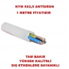 ÖZNUR 5x2.5mm NYM Elektrik Kablosu Gri (NVV Bakır Beşli Antigron Tek Damar Tesisat Kablosu)