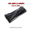 PEMSAN Klips Kablo Bağı 4.8x450 SİYAH (100lü Paket) Kablo Cırdı
