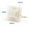 PEMSAN Yapışkan Kare Kroşe 20x20 BEYAZ (100lü Paket)