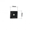 PEMSAN Yapışkan Kare Kroşe 20x20 SİYAH (100lü Paket)