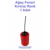 Plastik Ağaç Feneri Tekli Renkli E-27 Duylu 20cm Kablolu