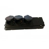 SCHNEİDER 1x16A 3lü Üçlü Kauçuk Monofaze Kapaklı Seyyar Grup Priz IP44
