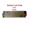 SCHUAR Süper Slim 12v 16.7A Şerit Led Trafosu 200w IP20  (Epox Dolgu Elektronik Devre 12 Volt 16.7 Amper 15mt ye Kadar Kullanım İçin Uygundur)
