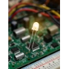 Şeffaf Ilık Beyaz(Günışığı) Işık Mantar Led Diyot 3.6 Volt (1 Adet)