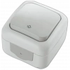 VİKO Palmiye Nemliyer Light Anahtar GRİ IP54
