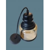 VİTO RAİNA ART KÜÇÜK SİYAH AMBER E-27 CAM TEKLİ AVİZE