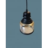 VİTO RAİNA ART KÜÇÜK SİYAH AMBER E-27 CAM TEKLİ AVİZE
