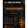 Wallwasher 65cm AMBER 24x1w 24w 1920lm 24 Watt 220 volt IP65