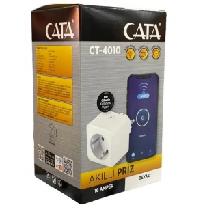 CATA Akıllı Smart Priz Uzaktan Wifi Bağlantı İle Kontrol Edilebilen 16A 3680W