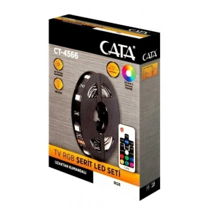 CATA USB Girişli Tv Arkası RGB Şerit Led Seti Kumandalı 3mt