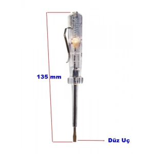 ÇETİNLER Kısa Askılı Voltaj Kontrol Kalemi Düz 135mm