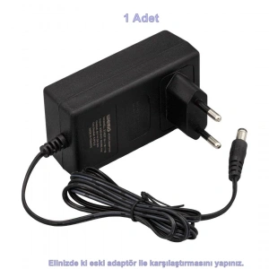 Dc 9v 2A 2000mA Fişli Adaptör 5.5x2.5mm Jaklı Plastik Kasa Doğru Akım 9 Volt 2 Amper