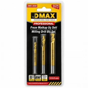 DMAX FREZE MATKAP UÇ SETİ 3 PARÇA